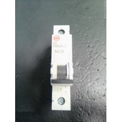 WYLEX PSB06-C 6A C CURVE S/P MCB