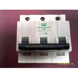 FEDERAL ELECTRIC HBA340 40A B TRIPLE POLE MCB