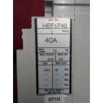 FEDERAL ELECTRIC HEF1P40 SINGLE POLE 40AMP MCCB