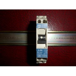 GE GB2-CD10 5A DINRAIL MOUNTED DOUBLE POLE MCB