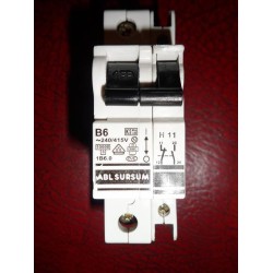 ABL SURSUM 6A SINGLE POLE MCB WITH AUXILIARY CONTACT BLOCK