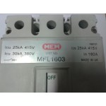 MEM MFL1603 160a Triple Pole Mccb