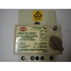 MEM 404ELHNC 80a 30ma RCD Main Switch