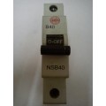 Wylex NSB40 40a Single Pole Mcb