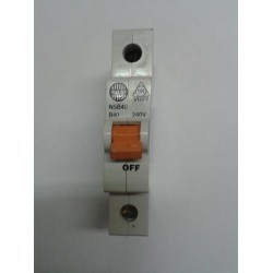 Wylex NSB40 40a Single Pole Mcb (Orange Switch)